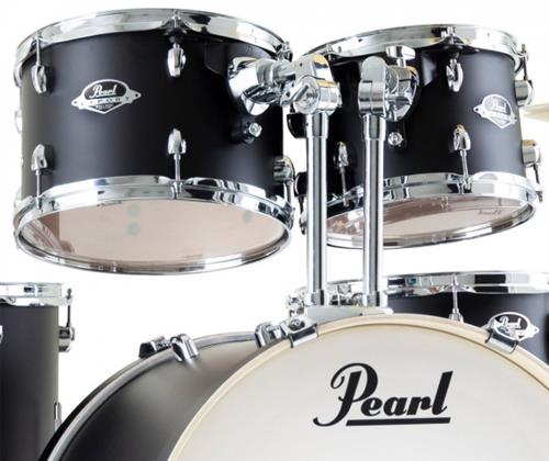 Bateria New Pearl Export Satin Shadow Black Jazz Series 18/10/12