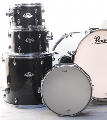 Bateria New Pearl Export Series Jet Black 22/10/12/16/14cx Shell