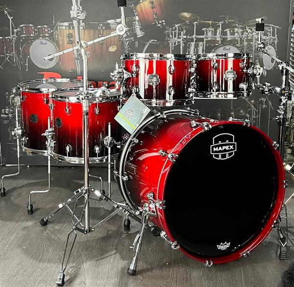 Bateria Mapex Saturn SR628XU Studioease Scarlet Fade Maple