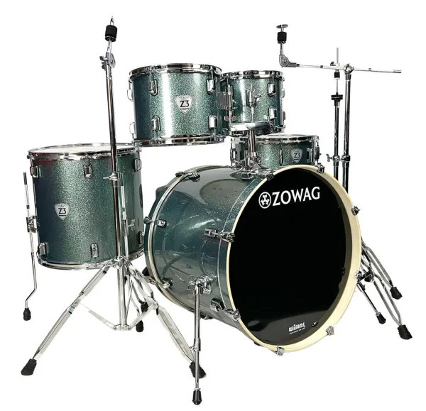 Bateria Zowag Z3 Blue Sparkle 100% 22/10/12/16/14cx Com Kit de