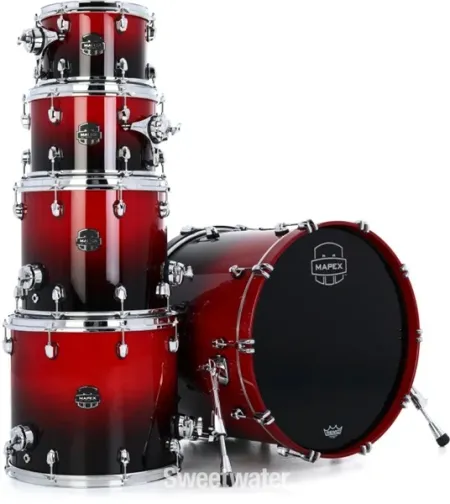 Bateria Mapex Saturn SR628XU Studioease Scarlet Fade Maple