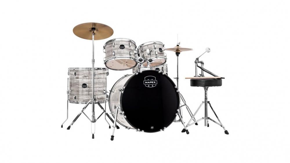 Bateria Mapex Prodigy 5 peças PDG5044T White Wood Grain com Kit de