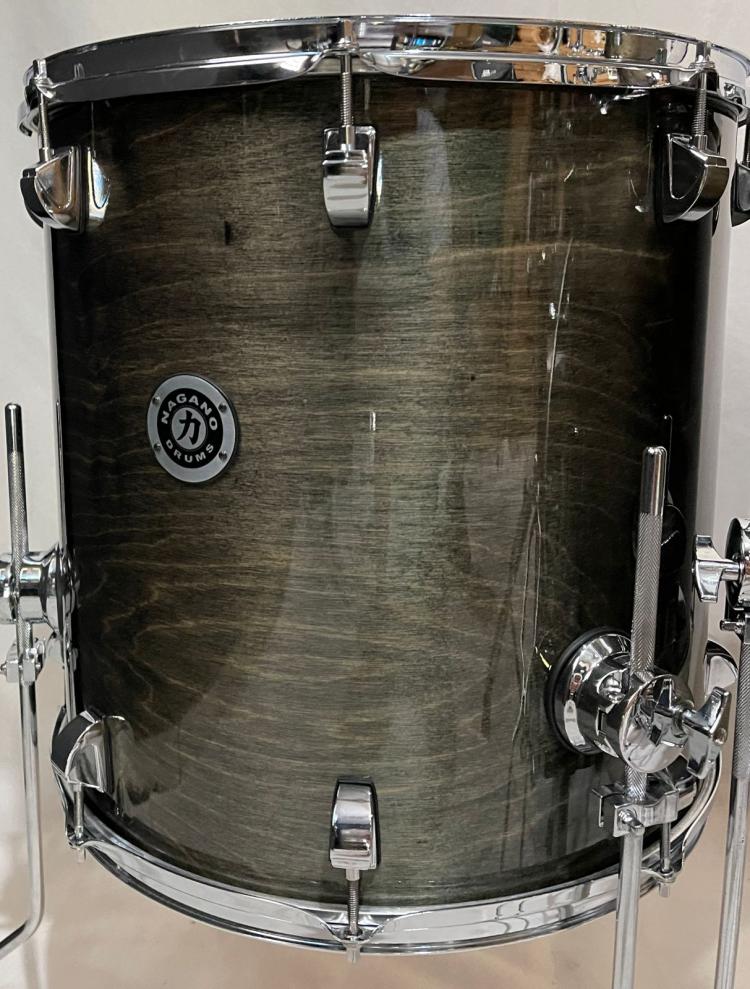 Bateria Nagano Concert Full Laqcuer Series Black Mist 10/12/14/16