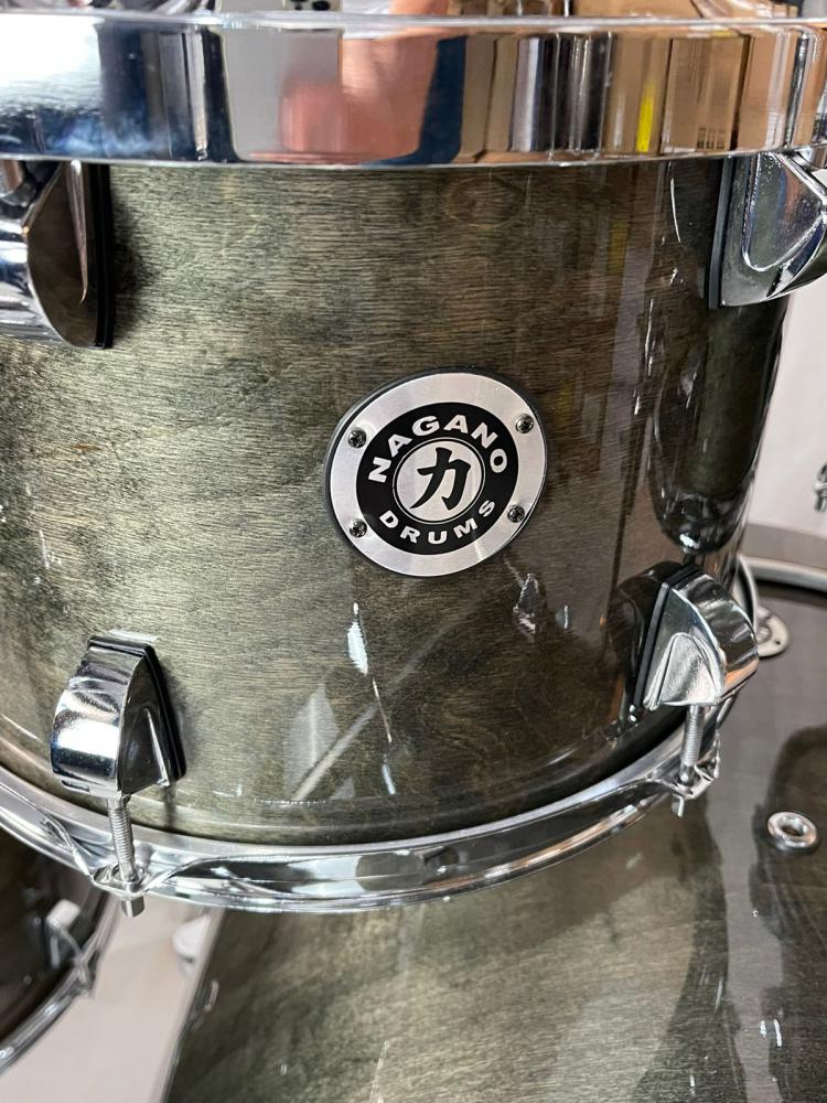 Bateria Nagano Concert Full Laqcuer Series Black Mist 10/12/14/16