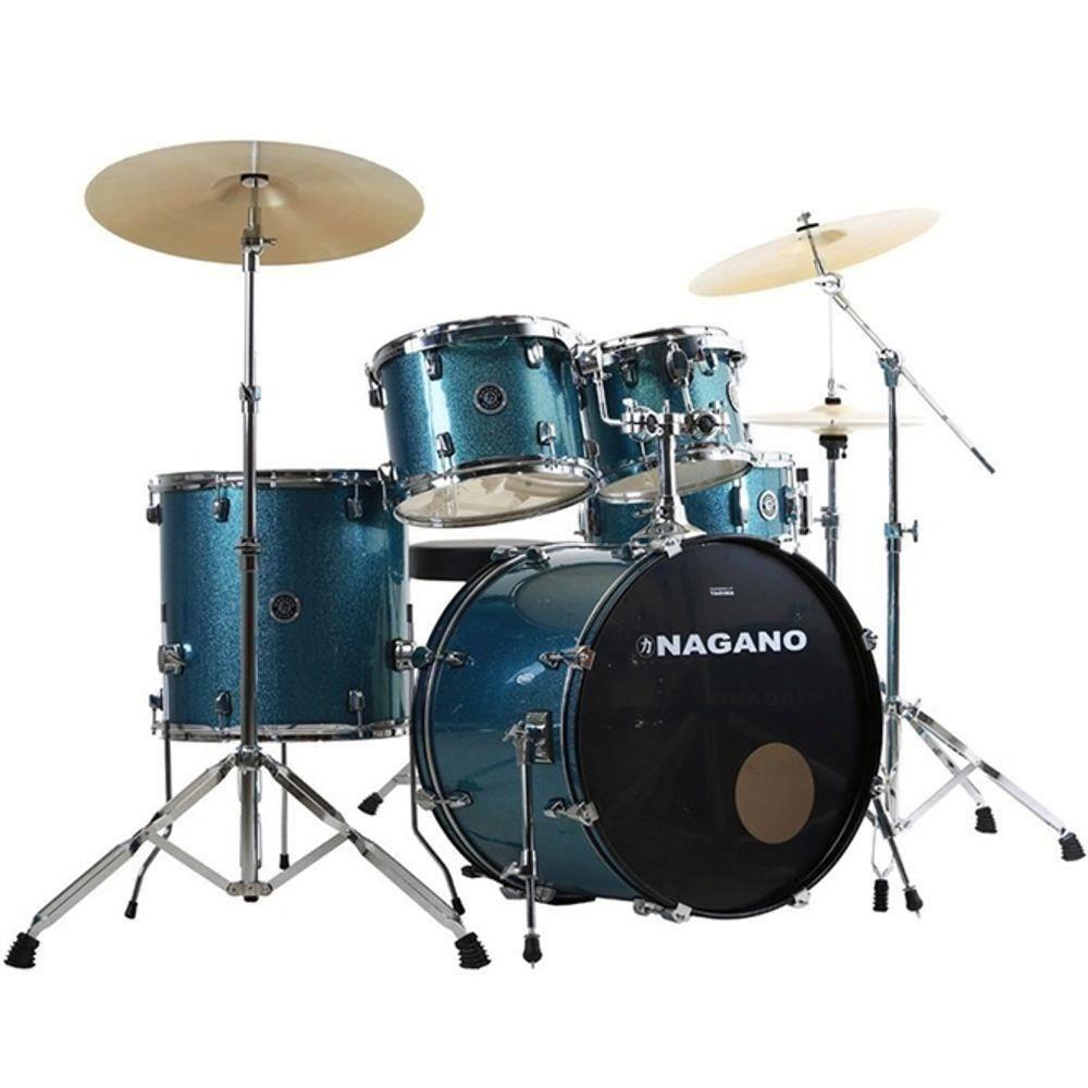 Bateria Nagano Garage Ocean Blue Sparkle Series Fusion :