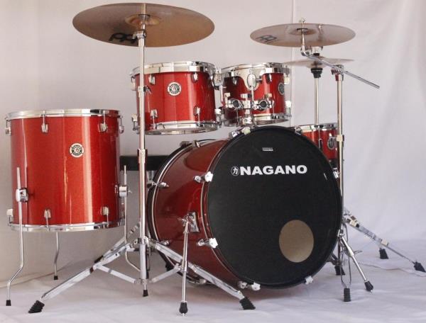 Bateria Nagano Garage Red Sparkle Series Rock Set :