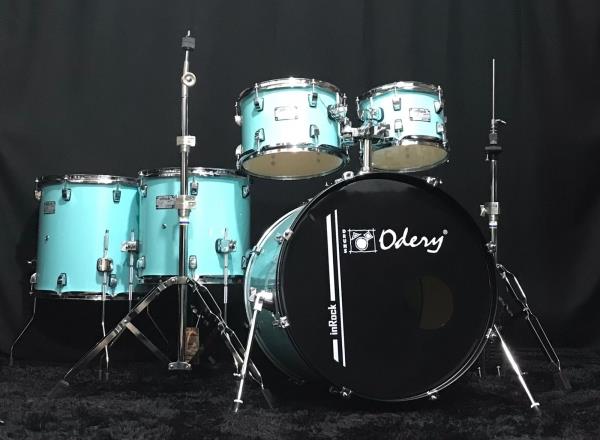Bateria Odery inRock 10/12/16/14/14cx e 22 Surf Green Completa :