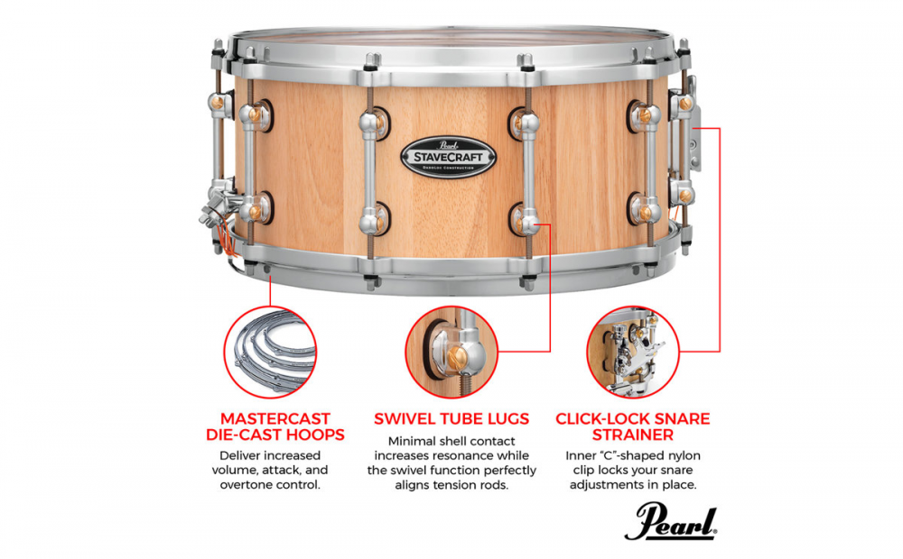 Caixa Pearl StaveCraft 14X6,5