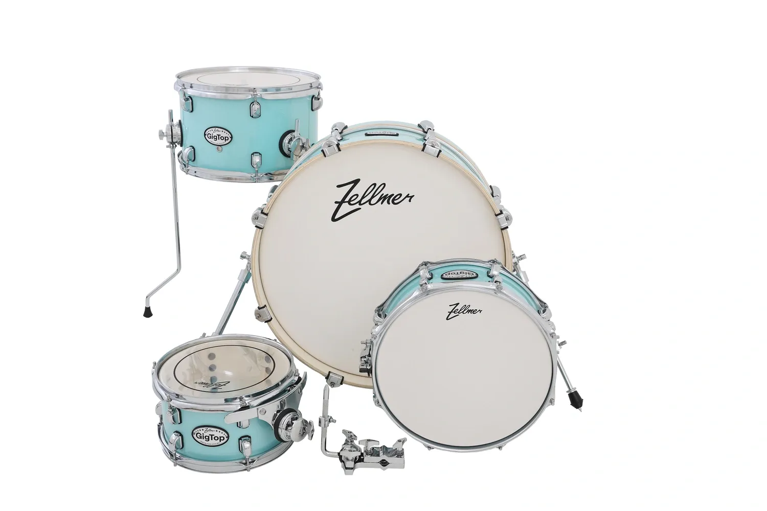 Bateria Zellmer Gig Top Compacta Caribean Blue Shell pack