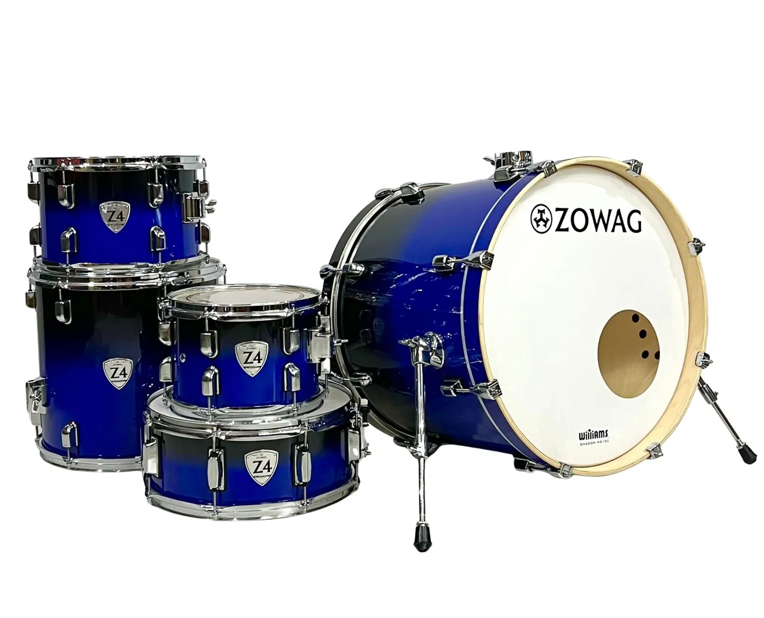 ASTRO『BLUE FLAME』ウヌ コンプセット Bateria Zowag Z4 Birch Blue Fade 20/10/12/14/14cx