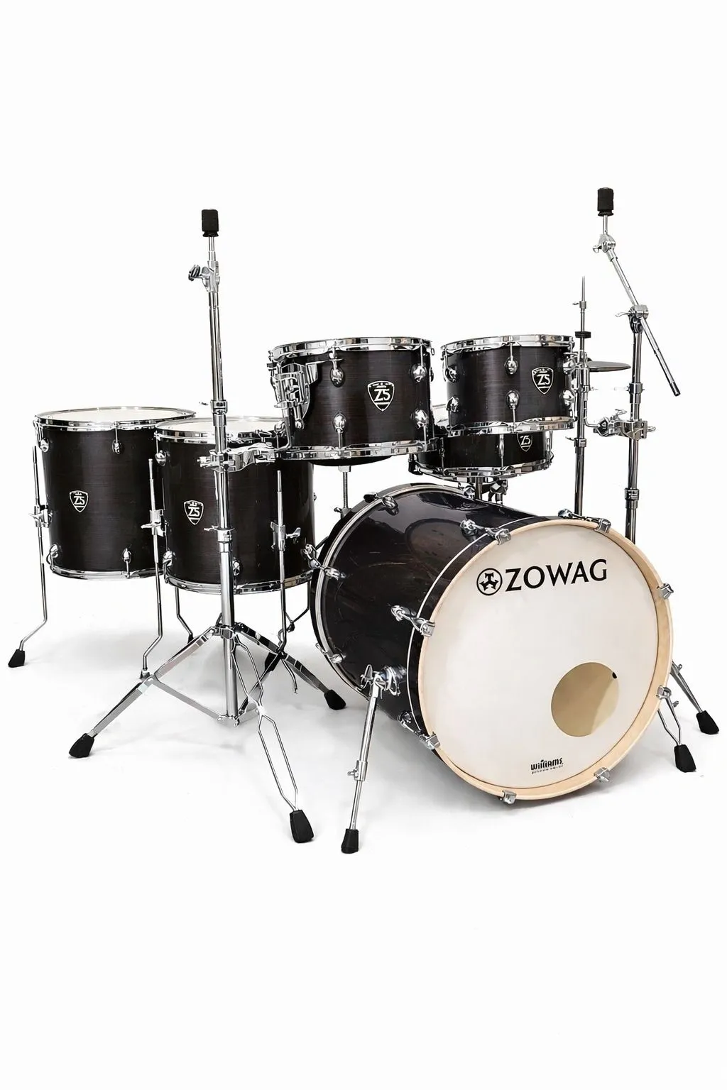 Bateria Zowag Z5 100% Birch Black Wood Satin 20/10/12/14/16/14cx