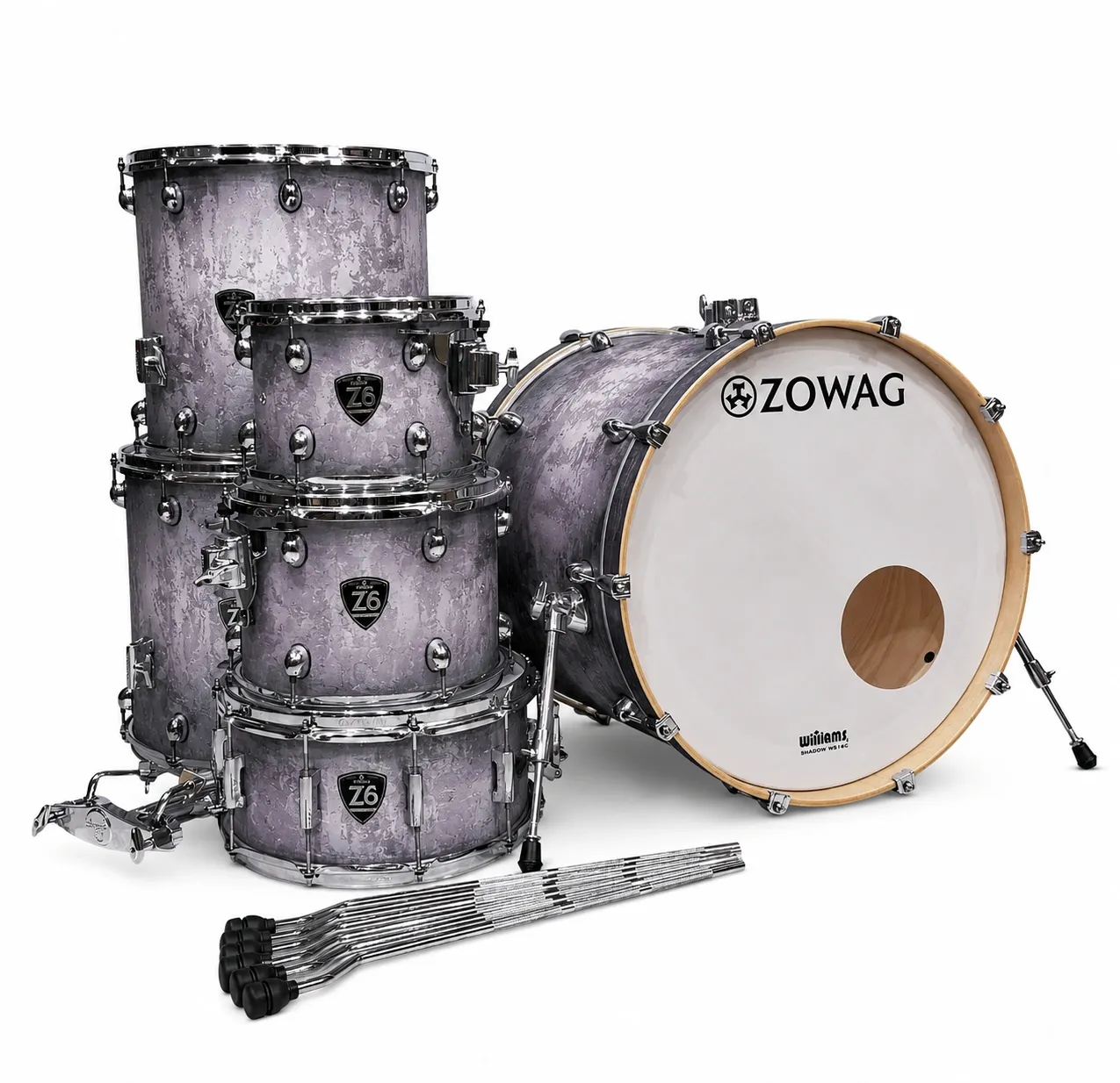 Bateria Zowag Z6 100% Maple - Shell Pack