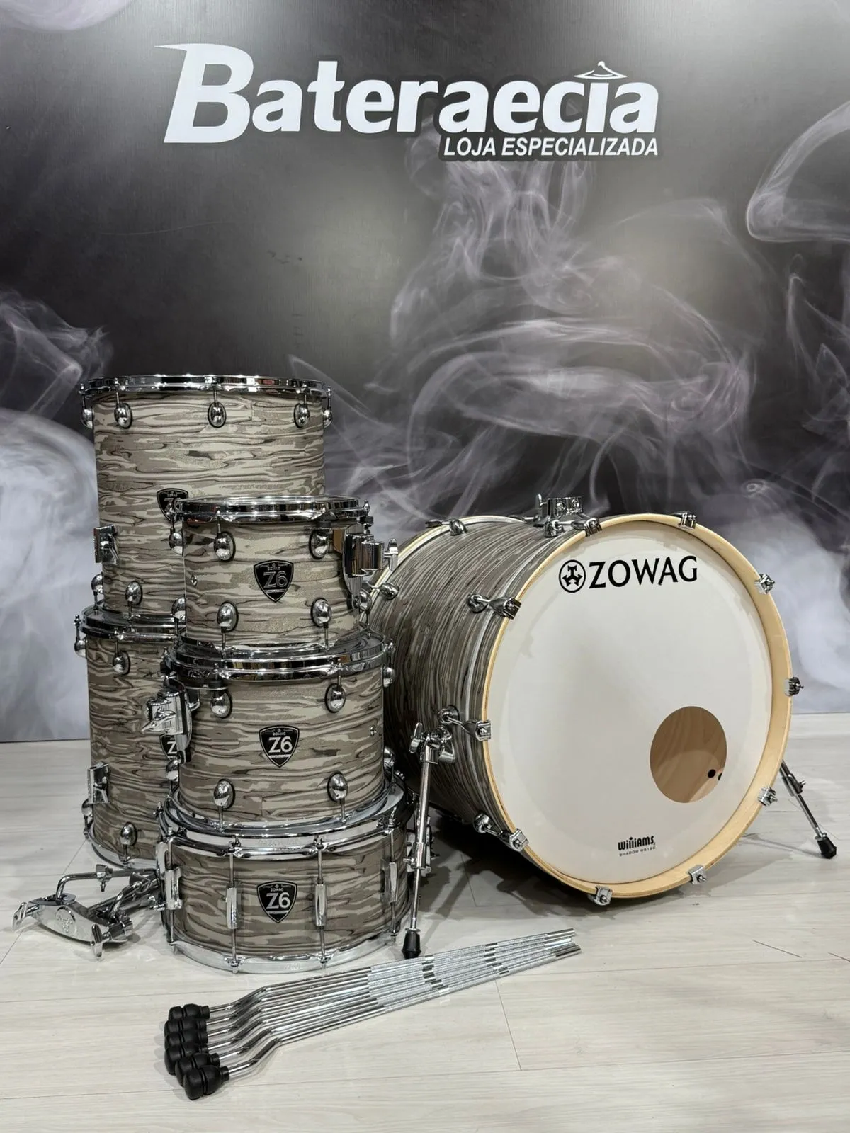 MGMバカラシューター Bateria Zowag Z6 100% Maple - Shell Pack