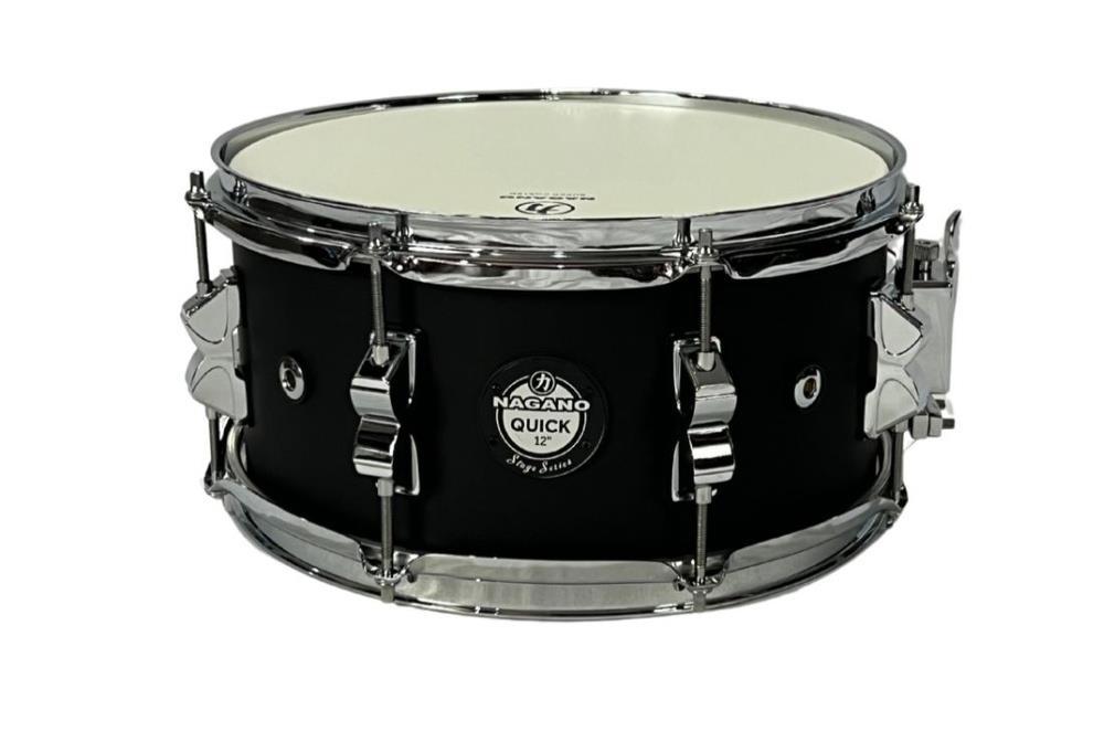 くま Caixa Nagano Quick Beat 12x6 Satin black : Caixas de Baterias