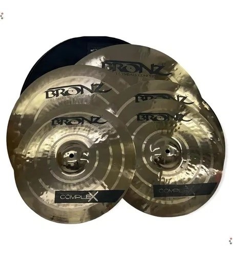 Kit de Pratos Bronz Linha Complex B20 e Bag