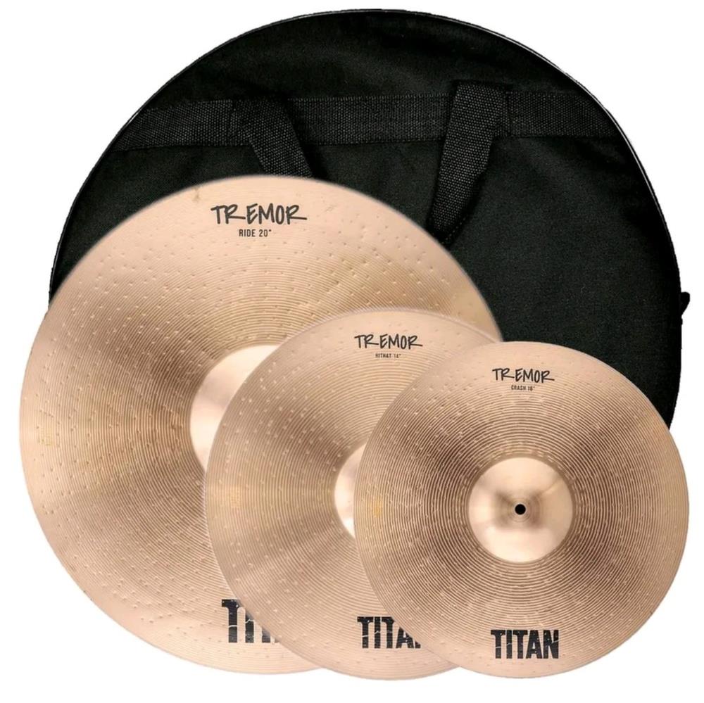 Kit de Pratos Titan Tremor TNK265 - Som Poderoso