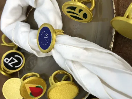 Anel p/ Lenço Personalizado em Polímero