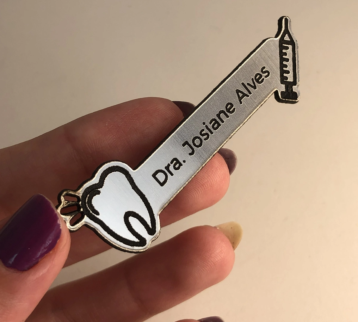 Broche de Dentista Personalizado para Jaleco
