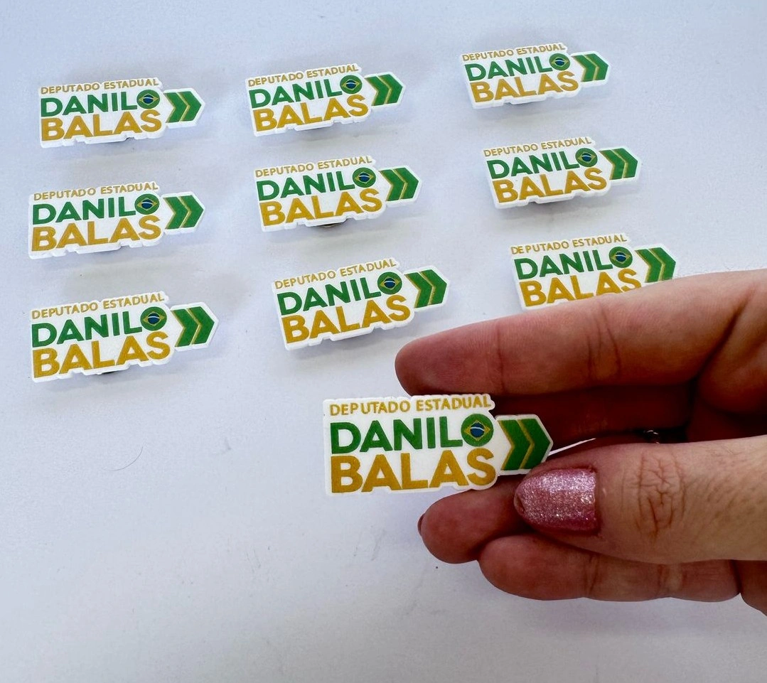 Broche Formato Personalizado Acrílico 2,5cm