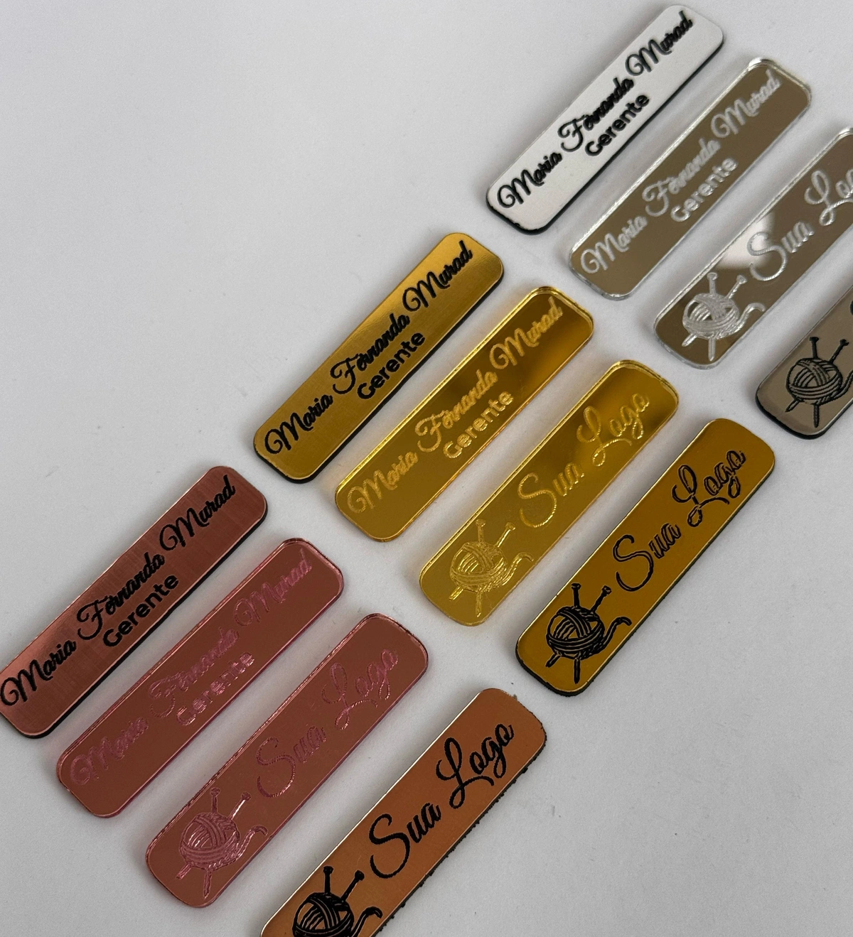 Broche Personalizado Acrílico Simples