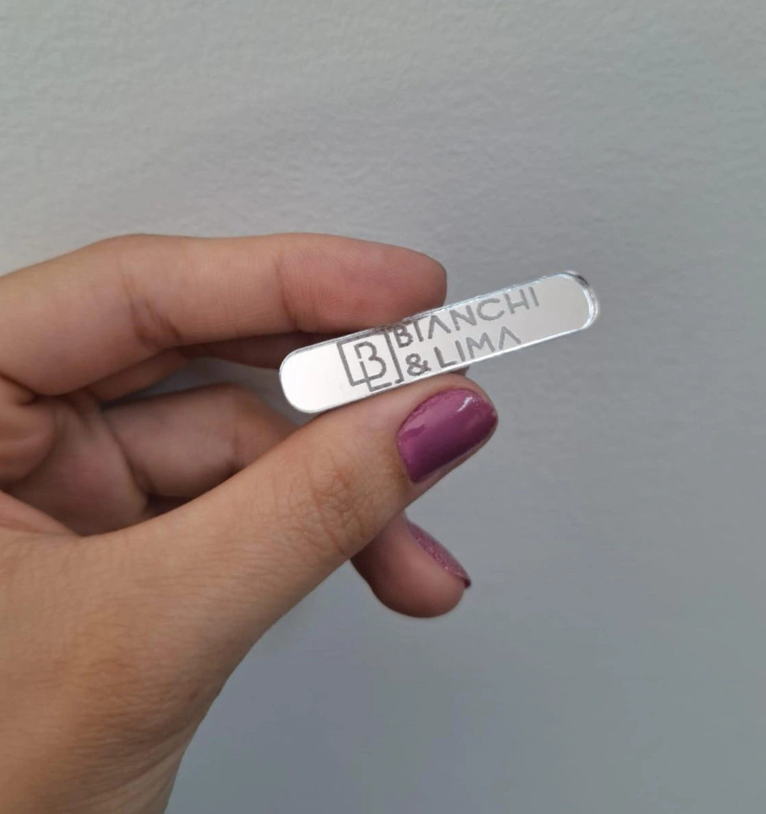 Broche Personalizado Acrílico Simples