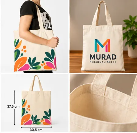 Ecobag de Algodão Personalizada com Logo Colorida