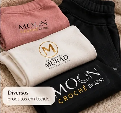 Personalização Têxtil Colorida com Logo | Pronta para Aplicar até 10cm