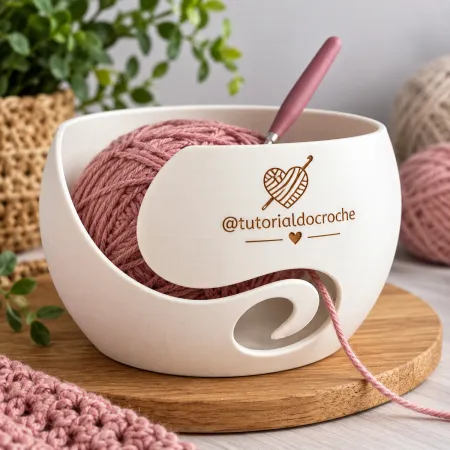 Porta Linha para Crochê Personalizado