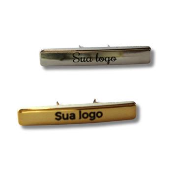 Etiqueta Metal com Garra 5x1cm