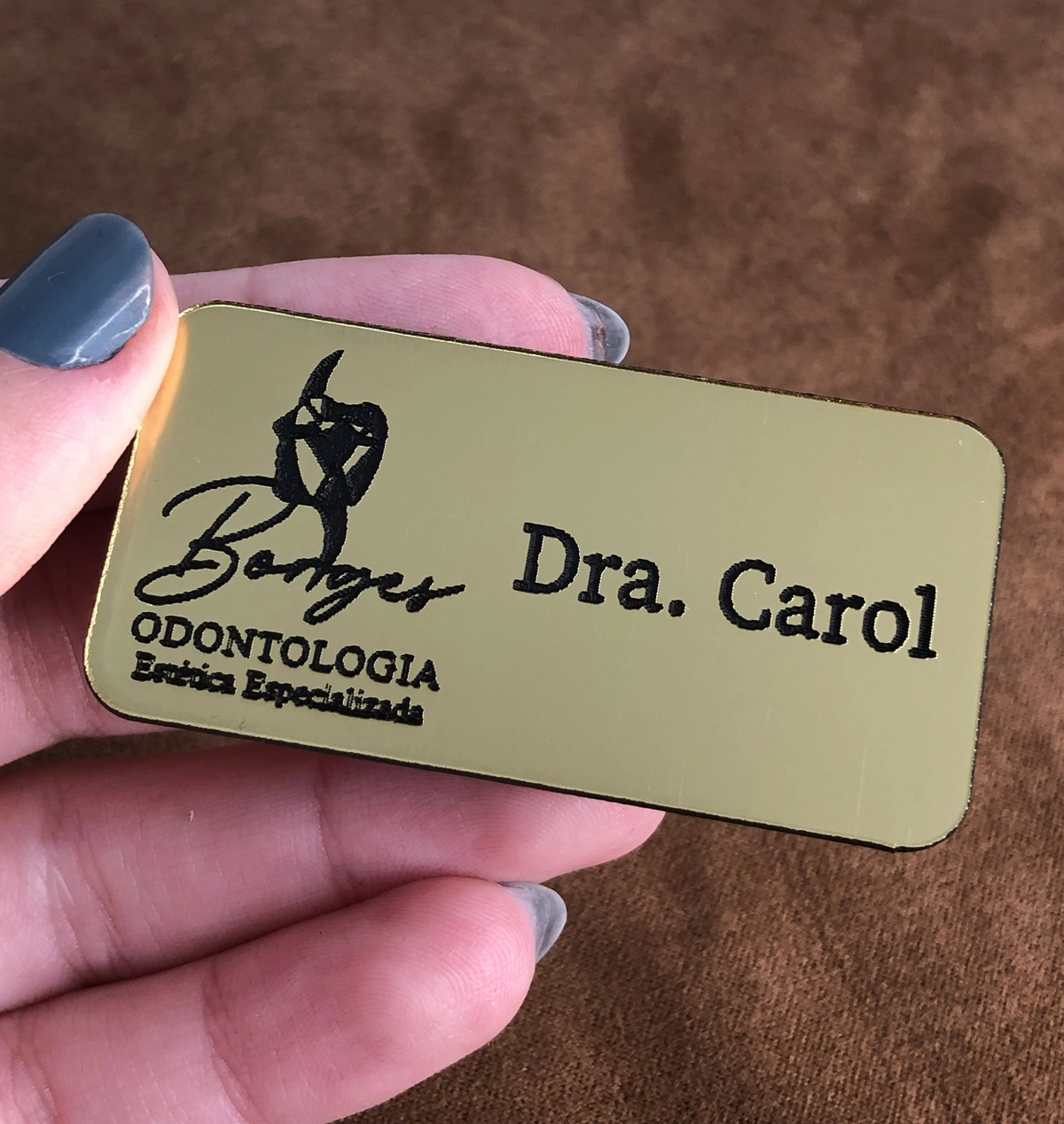 Broche Personalizado Acrílico 6x2cm