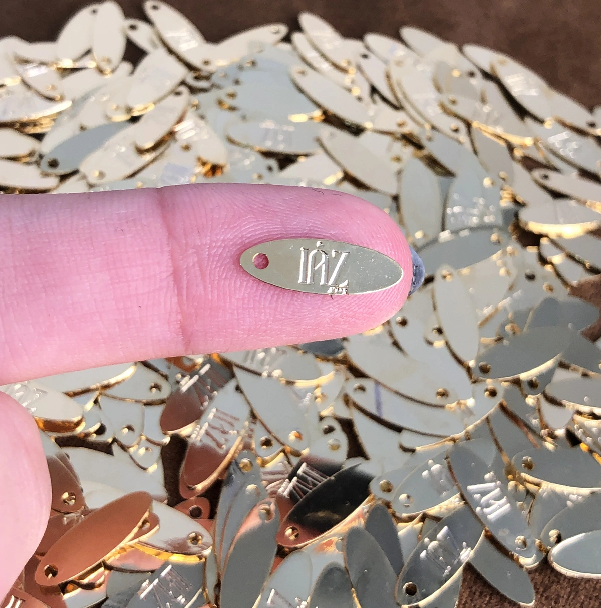 Etiqueta Chapa de Metal 1,5x0,5cm