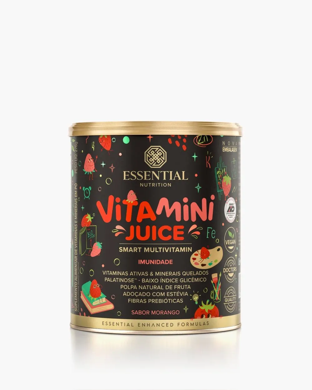 Vitamini Juice Morango Essential 276g