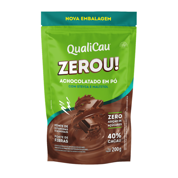Achocolatado em Pó Zerou Qualicoco 200g : ALIMENTOS / BEBIDAS