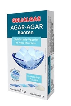 Agar Agar Gelificante Vegetal Gelialgas 16g
