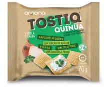 Amana Tostiq Quinua Cebola e Salsa Zero 70g