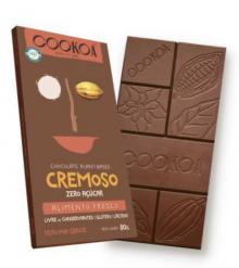 Barra De Chocolate Cremoso Sem Acucar Cookoa 80g