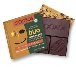 Barra De Chocolate Duo Intenso 70% Cacau E Caramelo Cookoa 30g