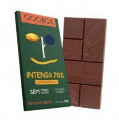 Barra De Chocolate Intenso 70% Cacau Cookoa 80g