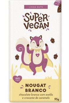 Barra De Chocolate Nougat Branco Super Vegan 95g