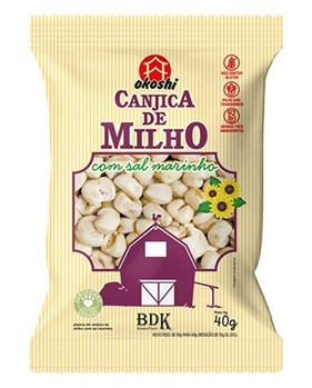 Canjica de Milho Salgada com Sal Marinho Okoshi 40g