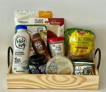 Cesta Vegana Café da Manha Premium refrig.