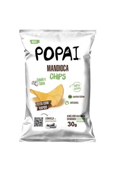 Chips De Mandioca Sabor Cebola E Salsa Popai 30g