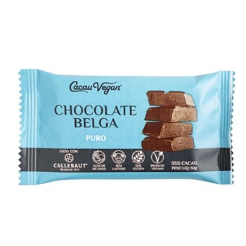 Chocolate Belga Puro Cacau Vegan 30g