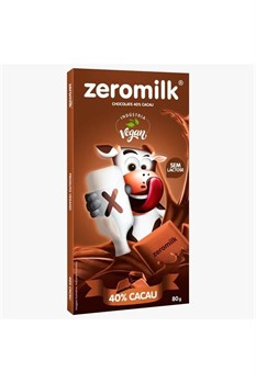 Chocolate Zeromilk 40% Cacau 80g