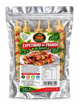 Espetinho de Frango Vegetal Novos Sabores 295g refrig.