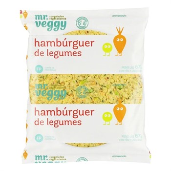 Hamburguer Sabor Legumes Mr Veggy 67g refrig.