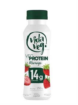 Iogurte VegProtein Morango Vida Veg 250g refrig.