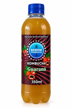 Kombucha Guaraná Bewow 350ml refrig.