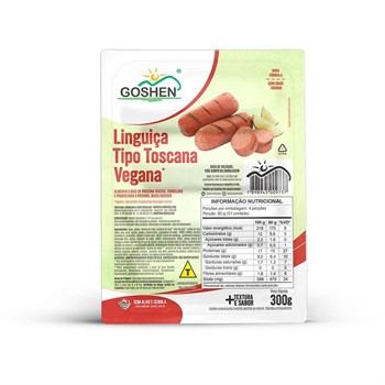 Linguiça Toscana De Soja Goshen  300g refrig.