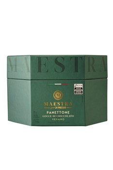 Panettone Italiano Vegano com Gotas de Chocolate Maestra La Pastina 750g